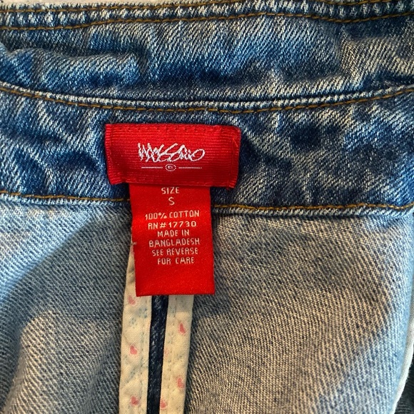 Jean jacket mossimo patches slipknot moon child welcome to the upside down Y2K - Picture 4 of 5